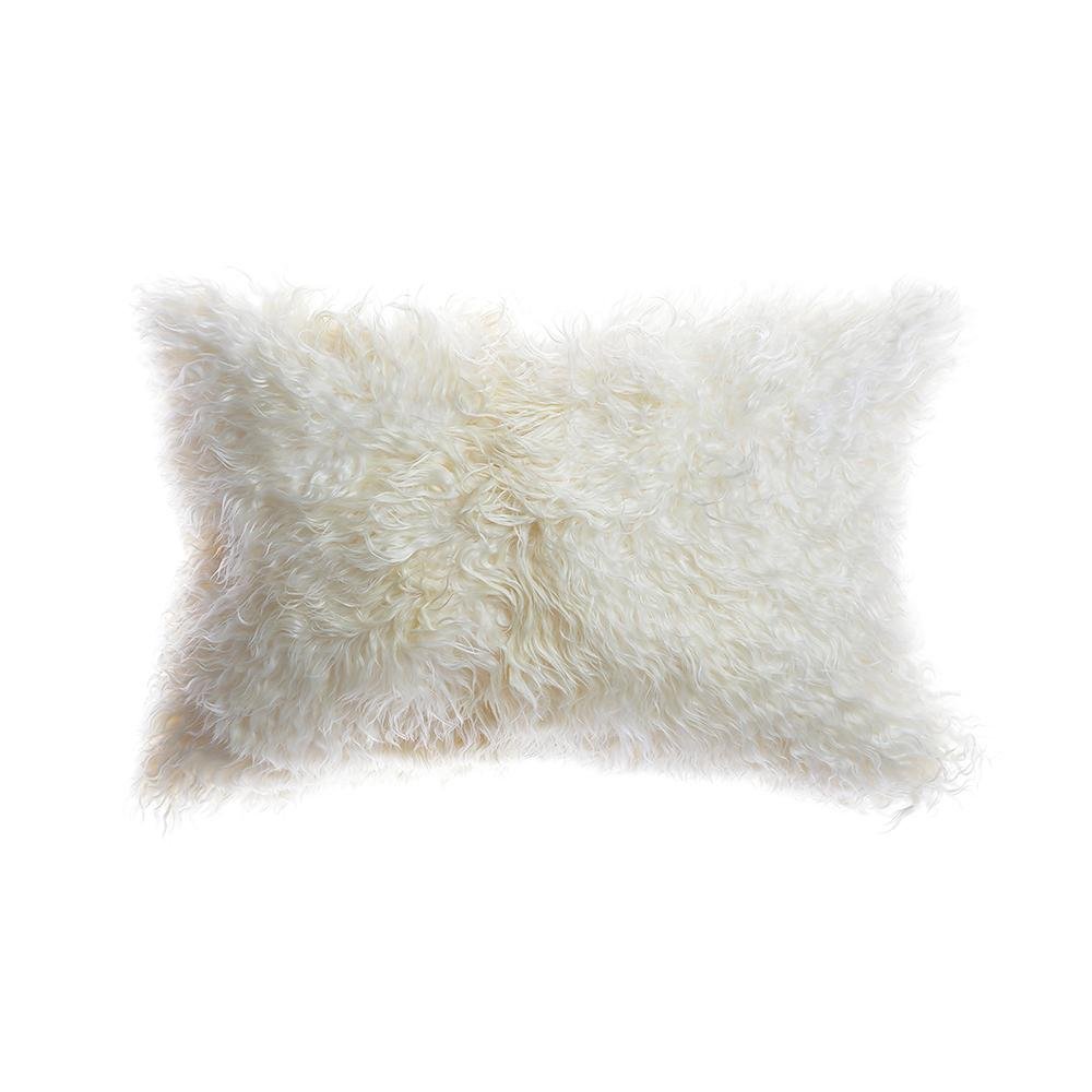 Curly Goat Fur Plush Pillow