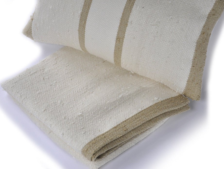 Natural Striped Linen Pillow - Image 3