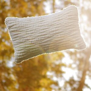 Natural Textured Wool Accent Pillow